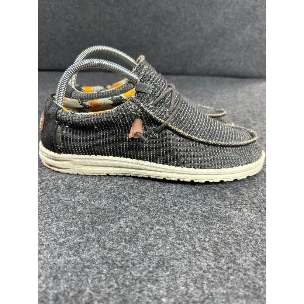 Hey Dude Wally Knit Charcoal Slip On Shoes Loafers Mens Size 8‎ Womens 10